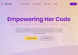 ShesCode Hero Section Redesign