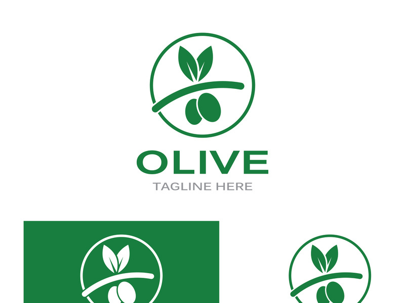 Olive fruit logo design.