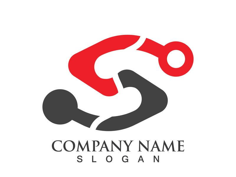 Business corporate S letter logo design vector