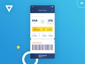 飞机票iOS应用(Airplane Ticket iOS App)