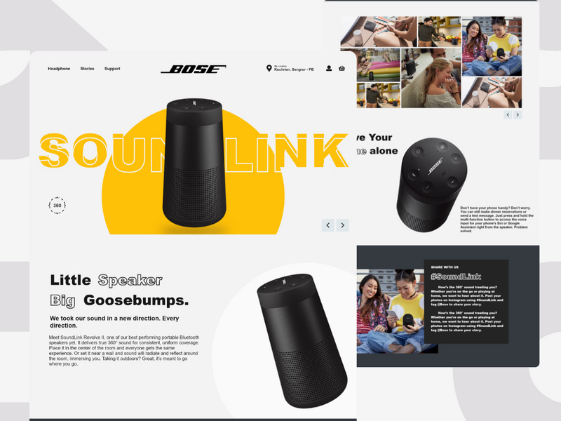 SoundLink Web Landing Page