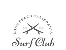 Vintage surfboard logo,surfing on summer beach.For business,badge,holiday, ,label,emblem.