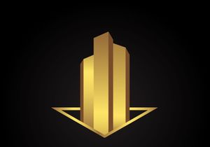 Building luxury logo design Vector