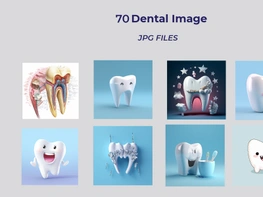 Cute tooth illustration with Aİ image preview picture