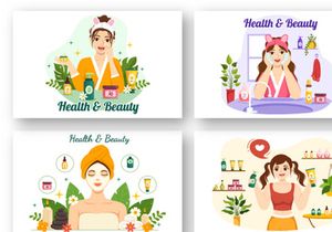 17 Beauty and Health Illustration