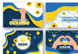 16 Ukraine Independence Day Illustration