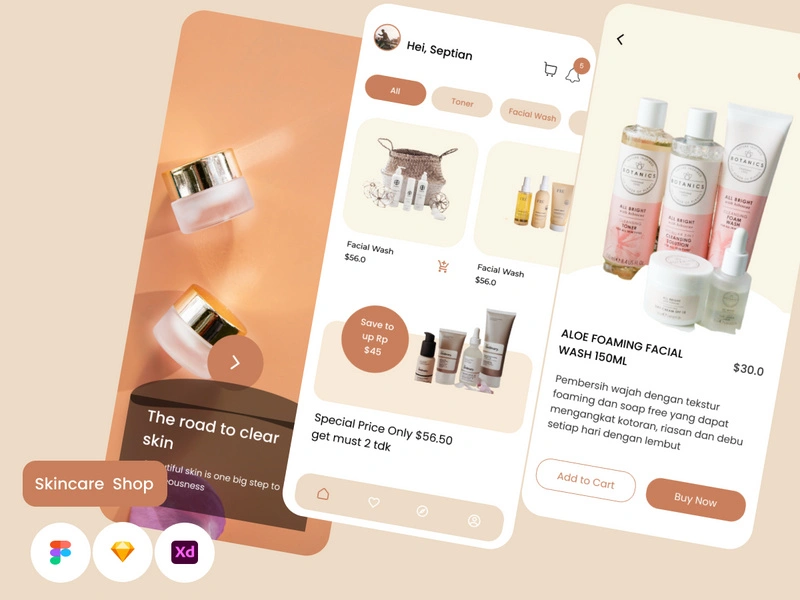 Skincare Shop Mobile App