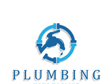 Plumbing logo vector design template. water pipe logo design.Leaking water logotype,Design Concept, Creative Symbol, Icon
