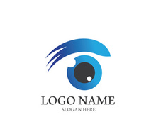 Branding identity corporate eye care vector logo design