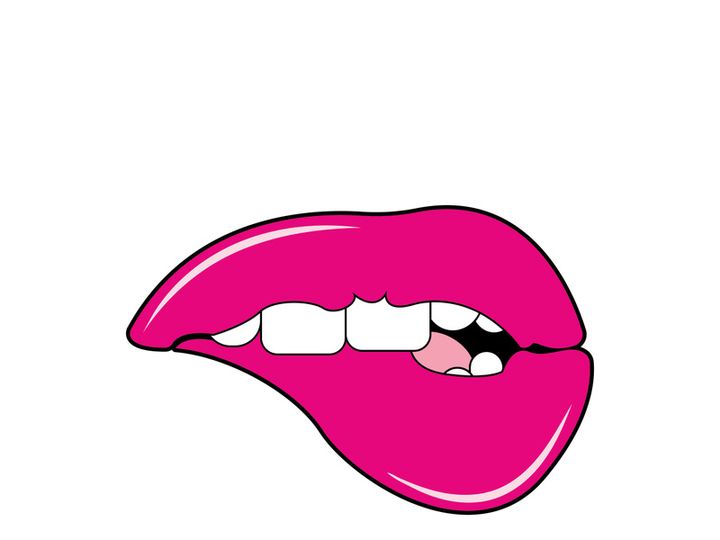 Woman's lips icon vector illustration design template