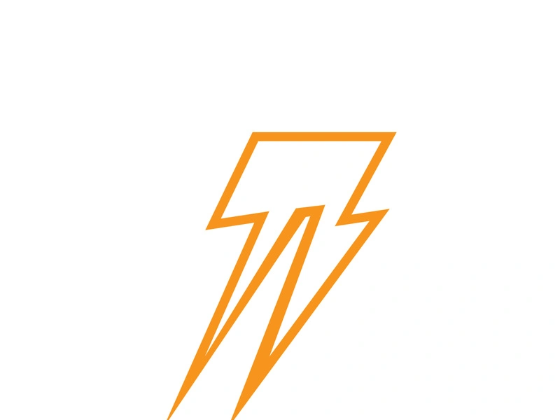 Lightning bolt flash thunderbolt icons vector