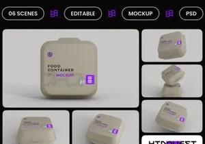 Food Container Mockup