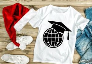 Global Education Graduation Cap on Grid Globe Vector Icon