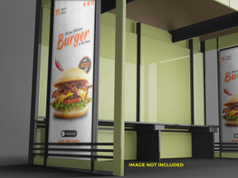restaurant roll up banner design preview picture