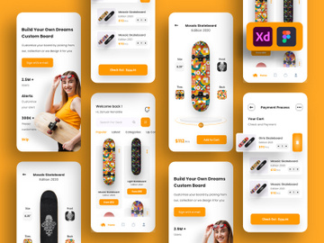 Skateboard Store App Design preview picture