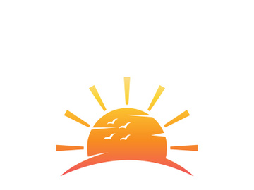 Sun logo design with a modern concept. preview picture