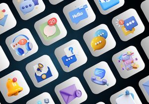 3D Icon for Messaging