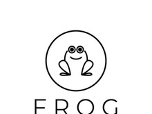 frog logo simple vector design template