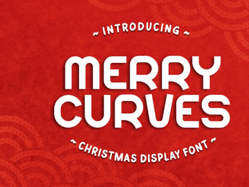 Merry Curves - Christmas Display Font preview picture