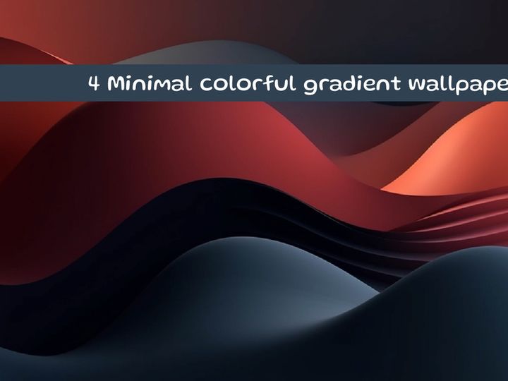 Minimal Colorful Gradient Wallpaper