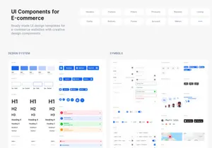 UI kit for e-commerce projects design