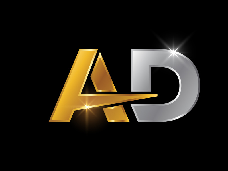 Initial Letter A D Logo Design Vector. Graphic Alphabet Symbol For Corporate Business Identity