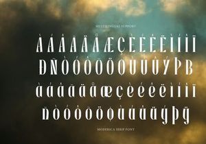 Moderica | Modern Serif Font