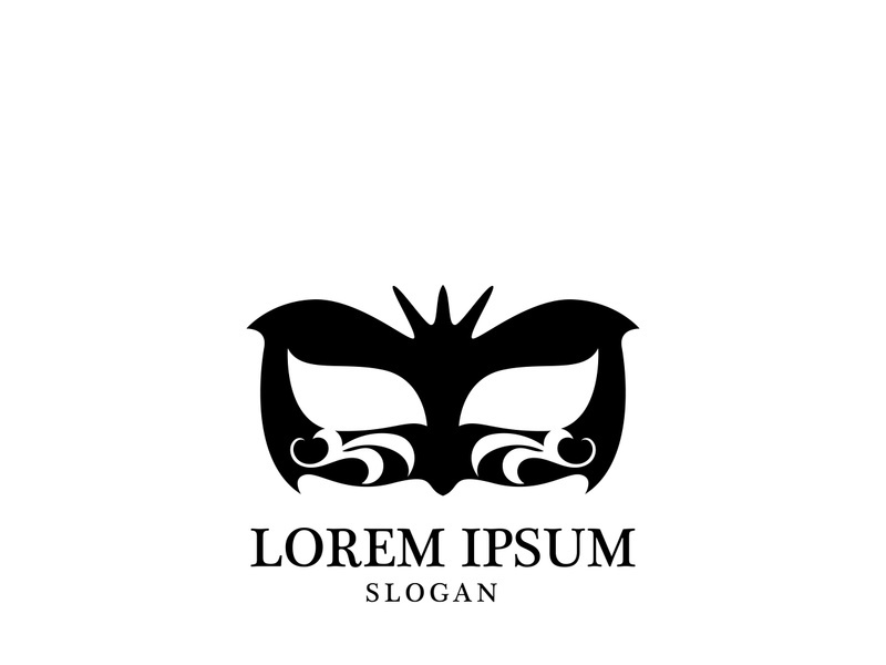 Masquerade Carnival Mask Icon and symbol vector