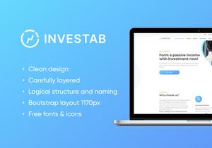 Investab | Consulting Investments PSD Figma Template