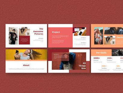 Hot Color Keynote Template