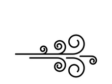 Wind vector icon design illustration