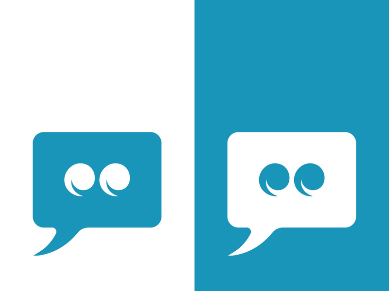 Speech bubble icon logo template vector illustration