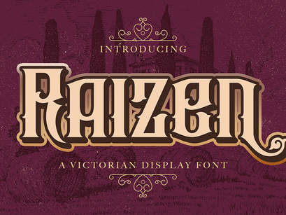Raizen - Victorian Decorative Font