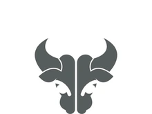 Bull head logo vector icon design illustration