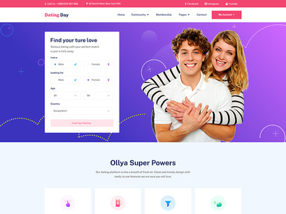 Dating and Community Site Template
