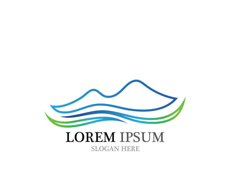 Mountain icon Logo Template Vector illustration design