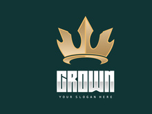 Crown Logo, King And Queen Icon Design