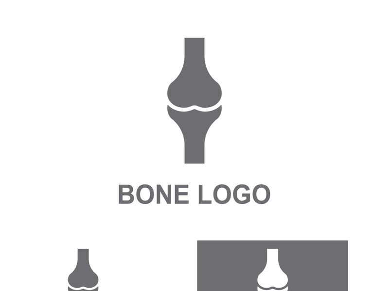 Bone logo design.logo for nursing, medical, orthopedic.