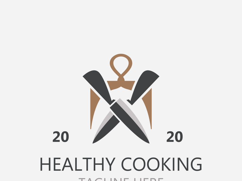 Cooking logo design. Icon or symbol inspration simple line for restaurant business