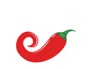 Red hot natural chili icon vector illustration
