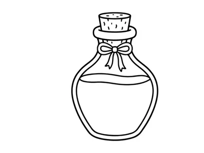Empty glass perfume bottle with ribbon bow. Minimalist fragrance container for beauty branding and luxury packaging design.
