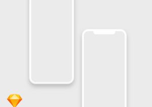 iPhone X Clay Mockup Freebie