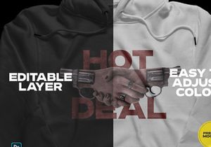 Realistic Pullover Hoodie Mockup