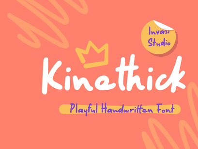 Kinethick | Playful Font