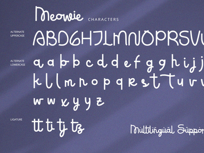 Meowie - Script Font
