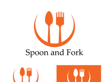 Creative spoon and fork logo. preview picture