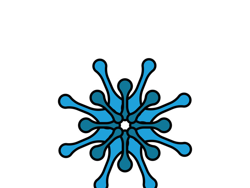 Molecule symbol logo template vector illustration design