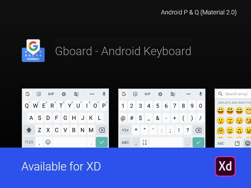 Android Keyboard Template (Gboard)