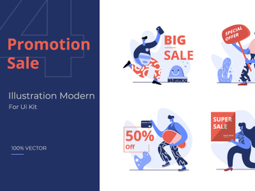 Flat Illustration of Promotion Sale preview picture
