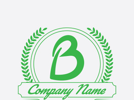 B logo design preview picture